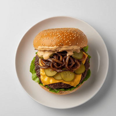 6oz American Burger 