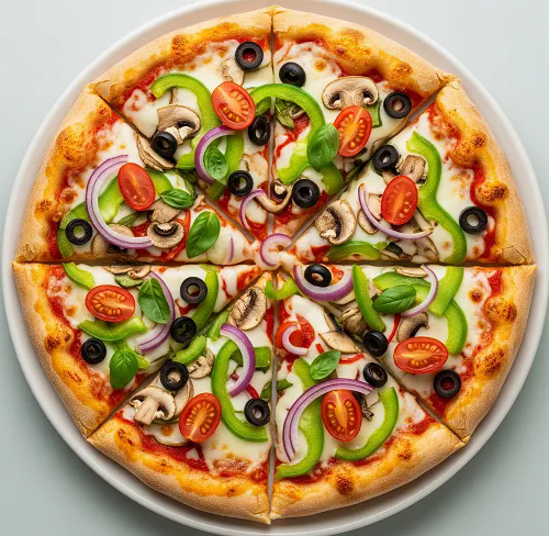 Vegetable Deluxe Pizza 